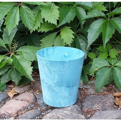 Doniczka Artstone Claire okrągła aqua