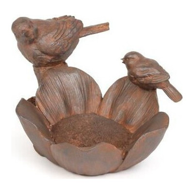 Poidełko dla ptaków kwiat z ptaszkami