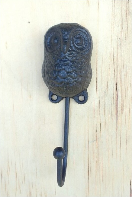 Wieszak żeliwny Sowa