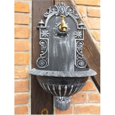 Umywalka ogrodowa aluminiowa antique czarna