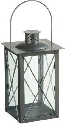 Latarnia grafitowa z metalu