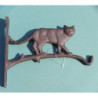 Żeliwny uchwyt/wieszak Kot