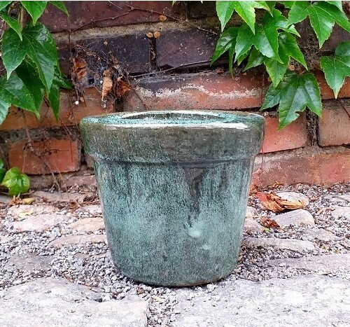 Donica prosta z rantem zielona