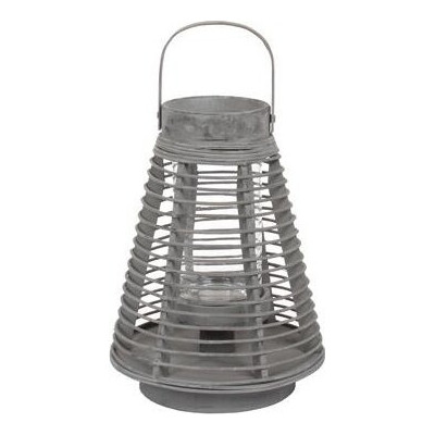 Latarnia szara z drewna bambusowego