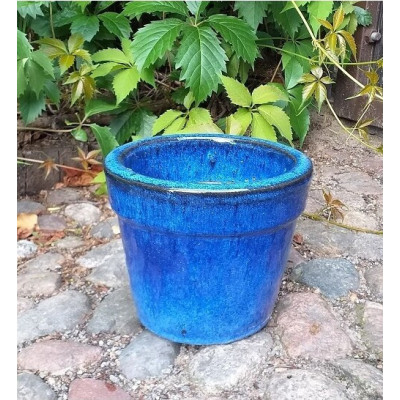 Donica prosta z rantem niebieska