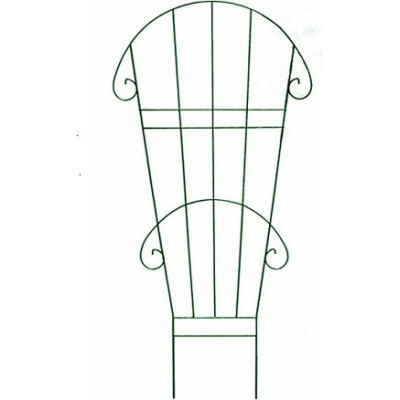 Metalowy ciemnozielony parawan zaokrąglony