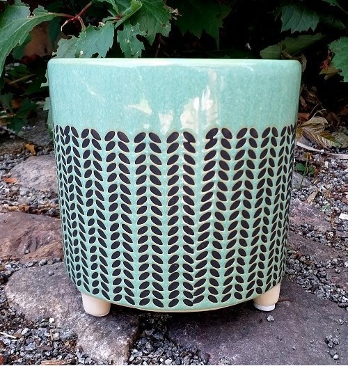 Doniczka Suzel walec na nóżkach