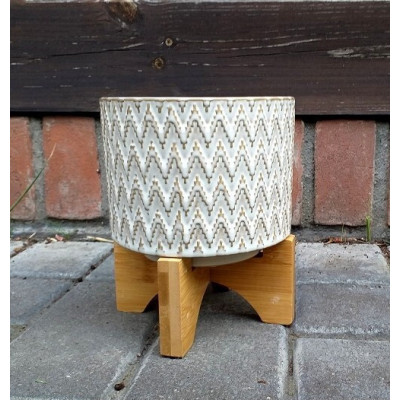 Doniczka Marit walec na stojaku