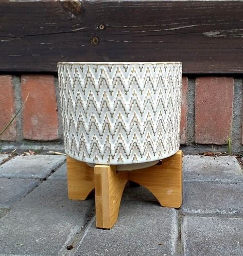 Doniczka Marit walec na stojaku