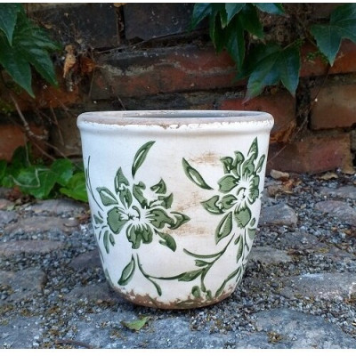 Doniczka Galina zielone kwiaty