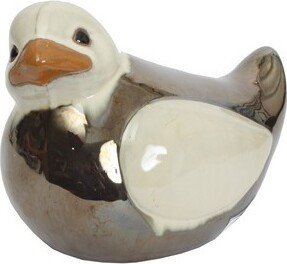 Figurka ceramiczna ptaszek szkliwiony