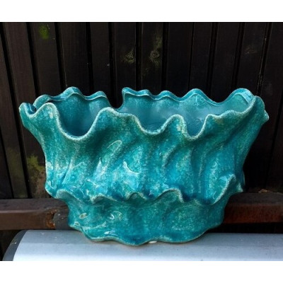 Doniczka Lajla L turkusowa