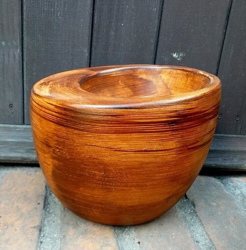 Osłonka do storczyka elipsa drewno