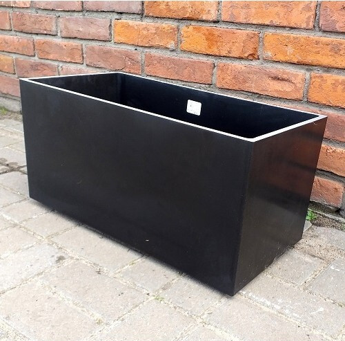 Donica Granit Kubi skrzynia czarna