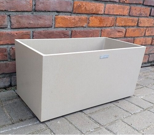 Donica Granit Kubi skrzynia beż