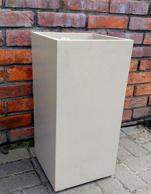 Donica Granit Kubi słupek beż