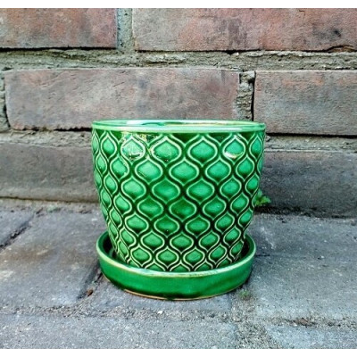 Doniczka Vintage Marocco zielona