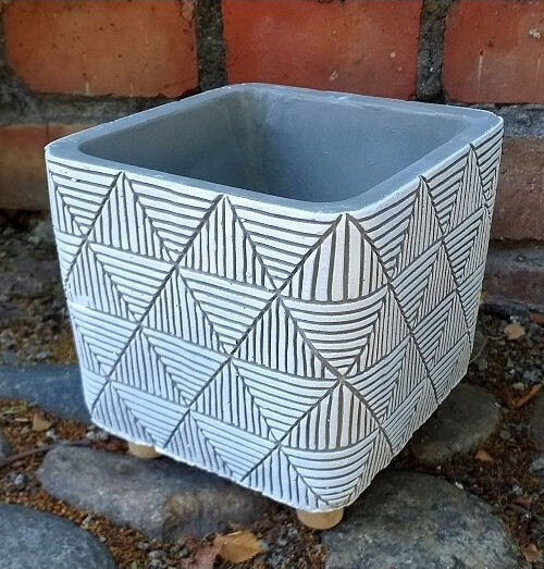 Doniczka Etno kwadratowa na nóżkach