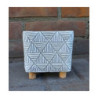 Doniczka Etno kwadratowa na nóżkach