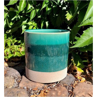 Doniczka walec Szmaragdowa Toń