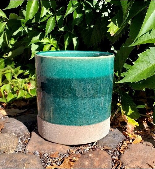 Doniczka walec Szmaragdowa Toń