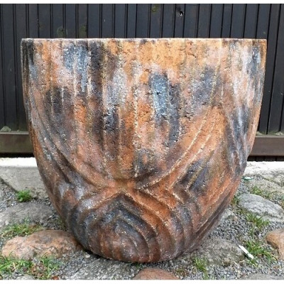 Doniczka Sirocco Old okrągła prążki