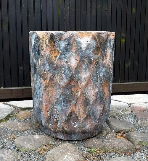 Doniczka Sirocco Old okrągła romby