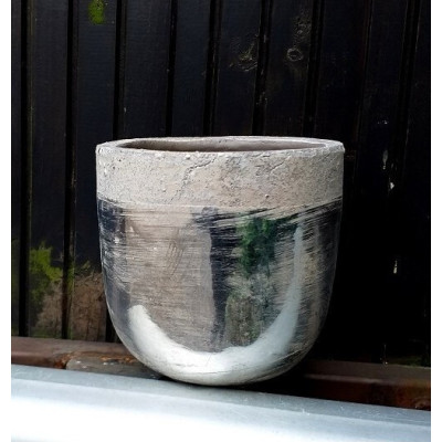 Doniczka Silver Cement okrągła