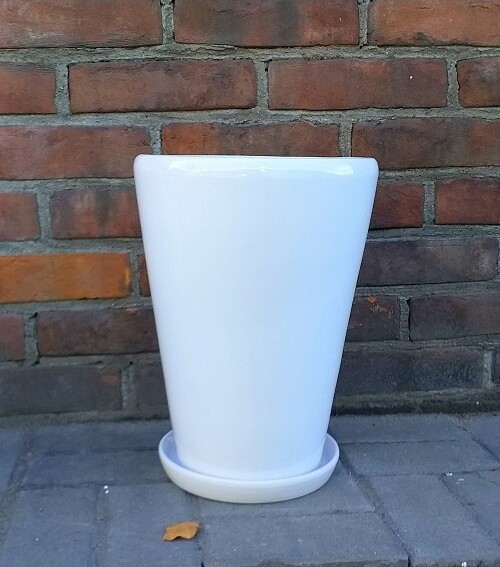 Donica Junia stożek biała