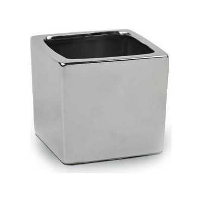 Doniczka Mirror srebrny lustrzany sześcian