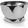 Donica Mirror Mood srebrna lustrzana duża misa z podstawkiem