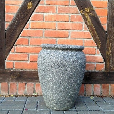 Donica waza wysoka szary kamień
