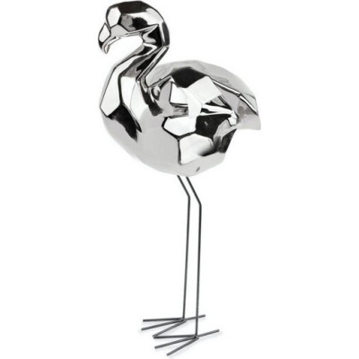 Flaming srebrny z opuszczoną głową