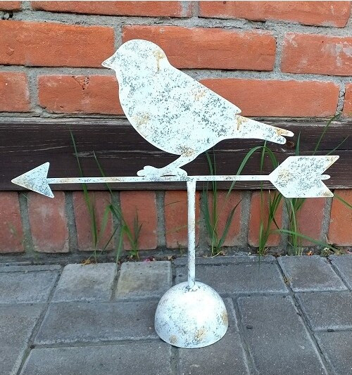 Strzałka metalowa z ptaszkiem