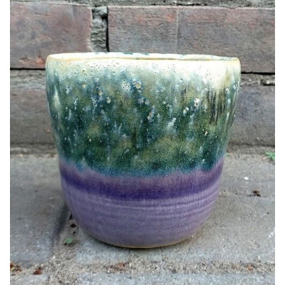 Doniczka Dik fioletowo-zielona