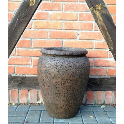 Donica waza wysoka brązowy kamień