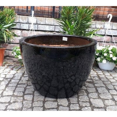 Donica Egg niska XXL czarna