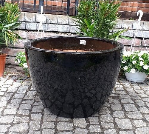 Donica Egg niska XXL czarna