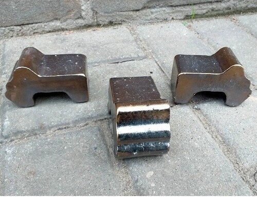 Nóżki ceramiczne brąz