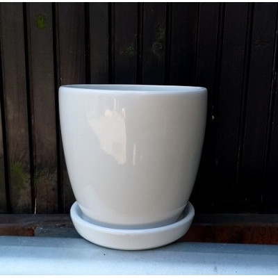 Doniczka klasyczna biała