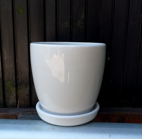 Doniczka klasyczna biała