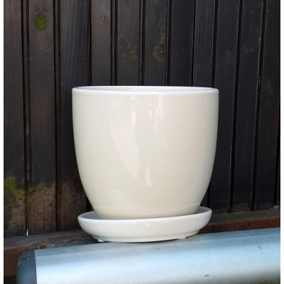 Doniczka klasyczna kremowa