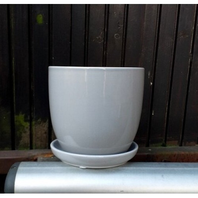 Doniczka klasyczna szara