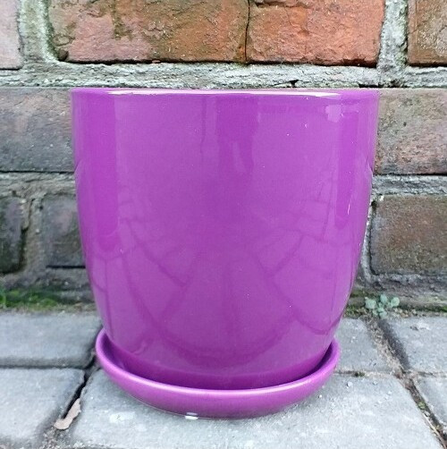 Doniczka klasyczna fioletowa