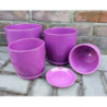 Doniczka klasyczna fioletowa