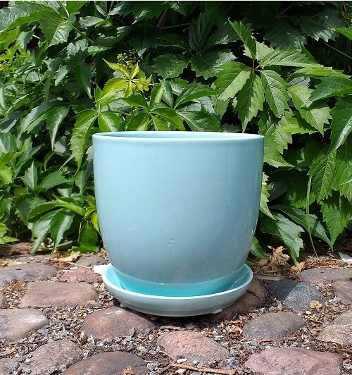 Doniczka klasyczna miętowa