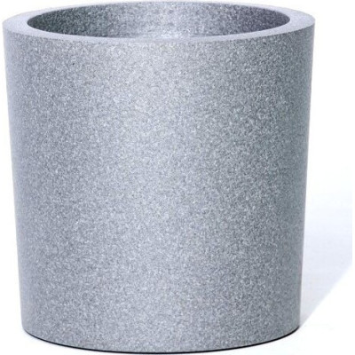 Ciepła donica z polipropylenu szary walec