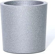 Ciepła donica z polipropylenu szary walec