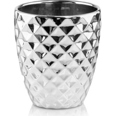 Doniczka storczykówka Mirror Diament srebrna lustrzana