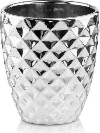 Doniczka storczykówka Mirror Diament srebrna lustrzana